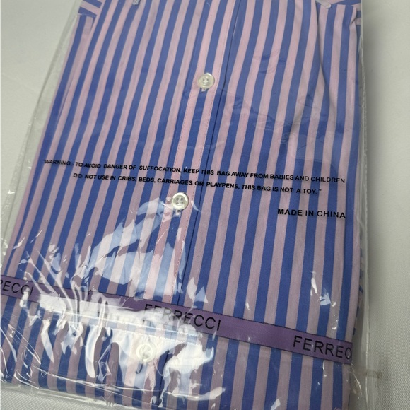 Ferrecci Bruno Rose Slim Fit men’s XL Dress shirt - Picture 5 of 5